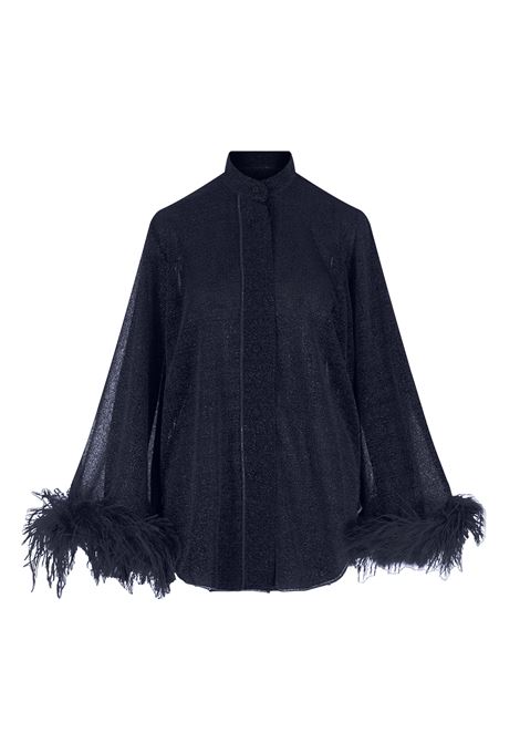 Camicia Plumage Lumiere Blu Notte OSEREE | LSF213-LUREX PLUMAGENIGHT BLUE